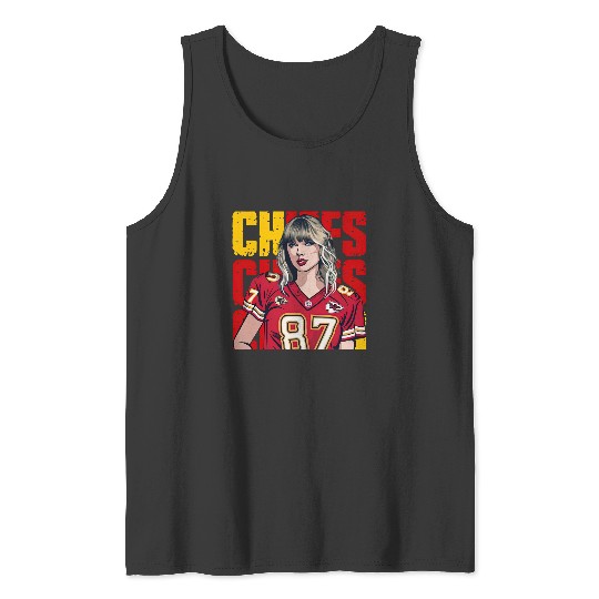 Discover Taylor Hearts Kelce in Chiefs Tank Tops, Traylor Swelce Taylor Version Fan Tank Tops