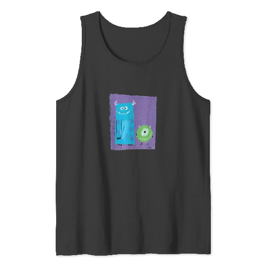 Sulley and Mike Art Study Tank Tops, Monsters Inc. Tank Tops, Disney Retro Tank Tops, Monster Universit