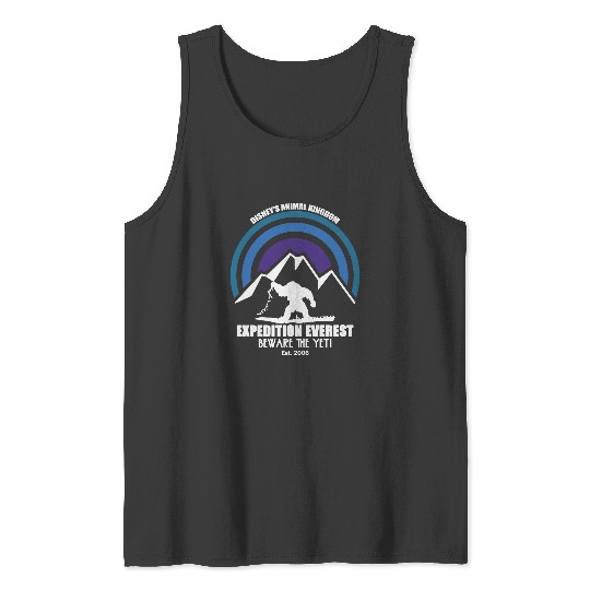 Expedition Everest - Disney Inspired - Animal Kingdom - Ride - Yeti - Unisex Short Sleeve Tank Tops - Tank Tops
