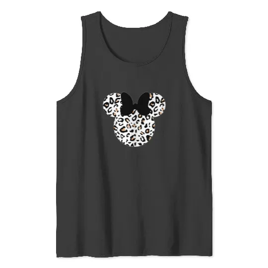 Leopard print Minnie Tank Tops, Women's Disney Tank Tops, Animal Kingdom Tank Tops