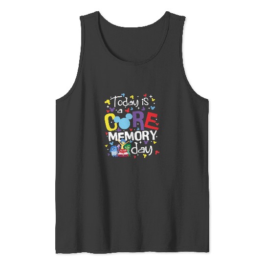 Inside Out Tank Tops, Today Is Core Memory Day Tank Tops, Joy Tank Tops, Disney Tank Tops