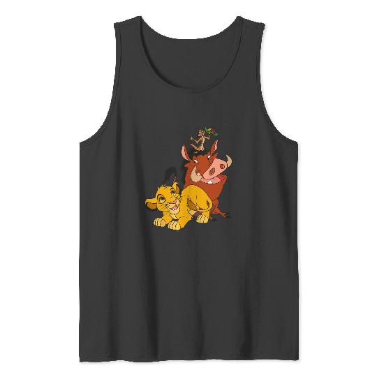 Disney The Lion King Young Simba Timon and Pumbaa Tank Tops