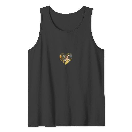 Disney Princess Belle Collage Heart 2525 Tank Tops