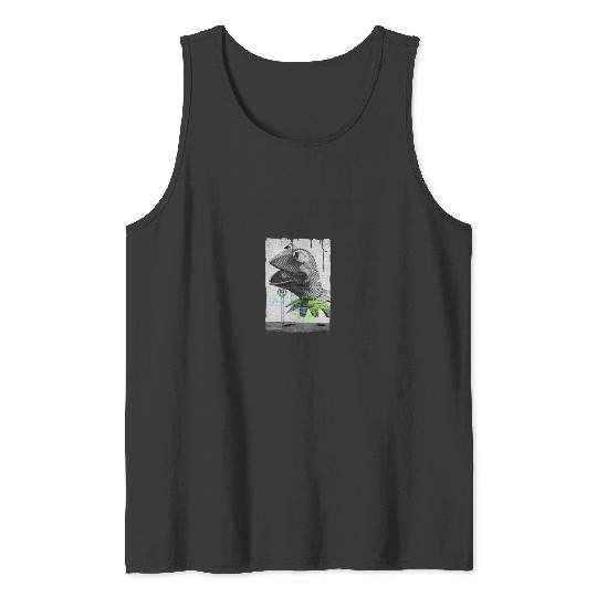 Disneyss The Muppets K the frog Distressed Overlay Panel Tank Tops