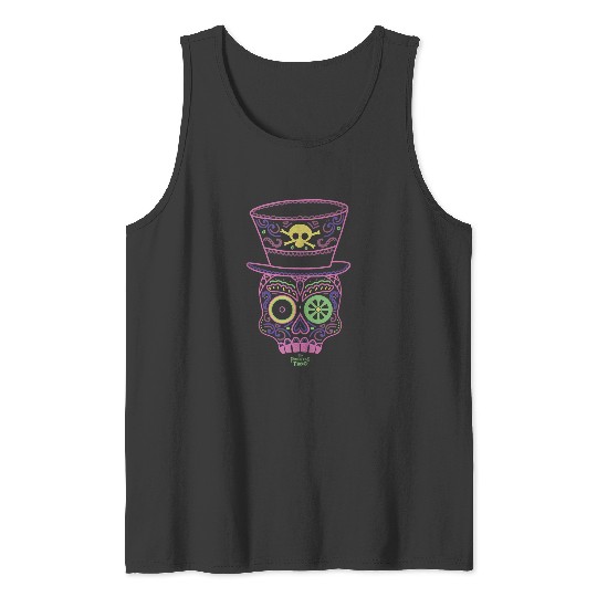 Disneyss Princess And The Frog Dr Facilier Line Art Mask Tank Tops