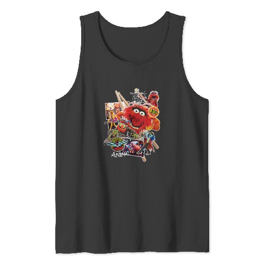 Disneyss Muppets Animal Dr Teeth And The Electric Mayhem Tank Tops