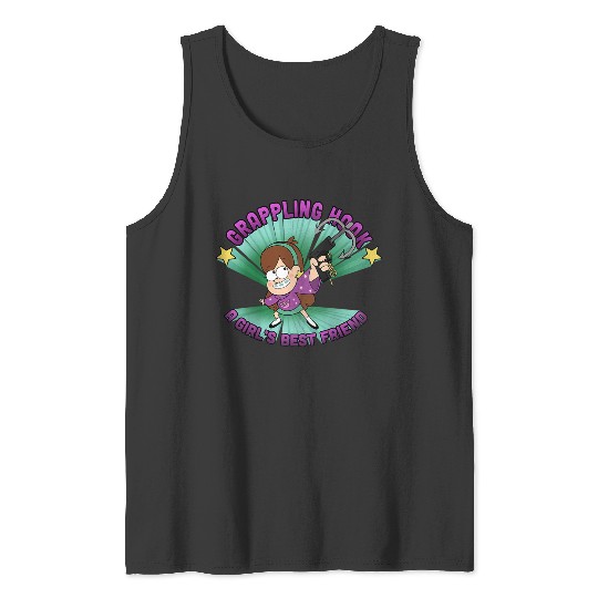 Disneyss Gravity Falls Mabel Pines Grappling Hook Logo Tank Tops