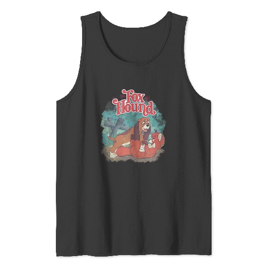 Disneyss The Fox And The Hound Vintages Classic Poster Tank Tops
