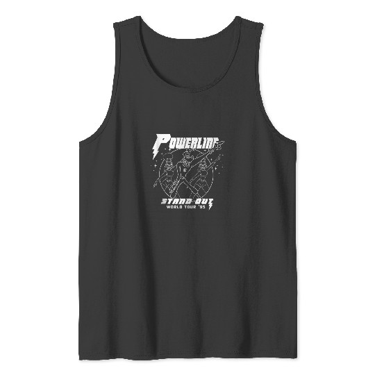 Disney A Goofy Movie Powerline World Tour Outline Poster Tank Tops