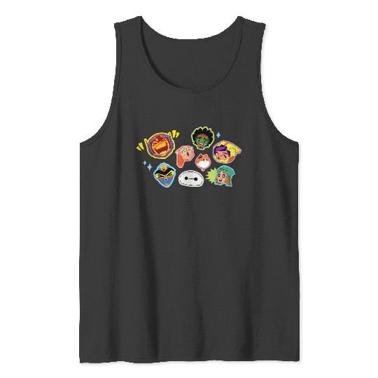 Disneyss Big Hero 6 Baymax And Hiro Superheroes Kawaii Tank Tops