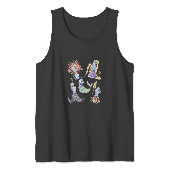 Disneyss Olaf Presents Classic Costume Sketches Tank Tops