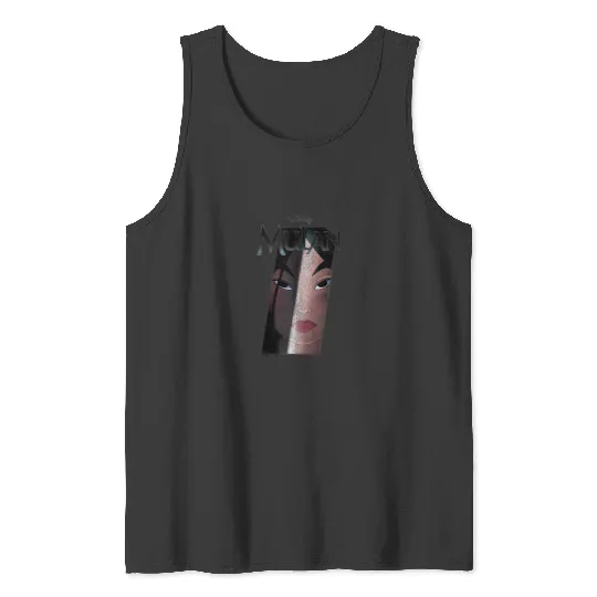 Disney Mulan Split Portrait Poster Tank Tops