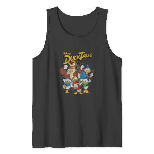 Disney Ducktales Main Characters Full Of Joy Group Shot Tank Tops