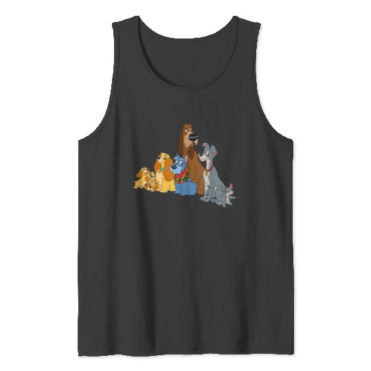 Disneyss Lady And The Tramp Dogs Tank Tops
