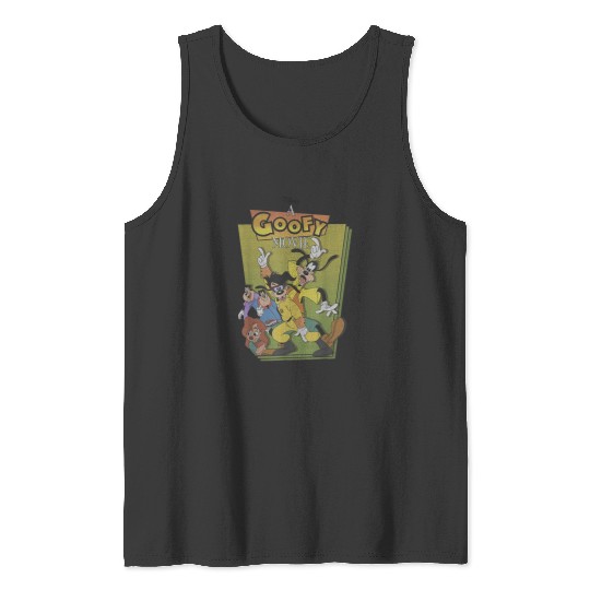Disneyss A Goofy Movie Max Powerline Dance Logo Tank Tops