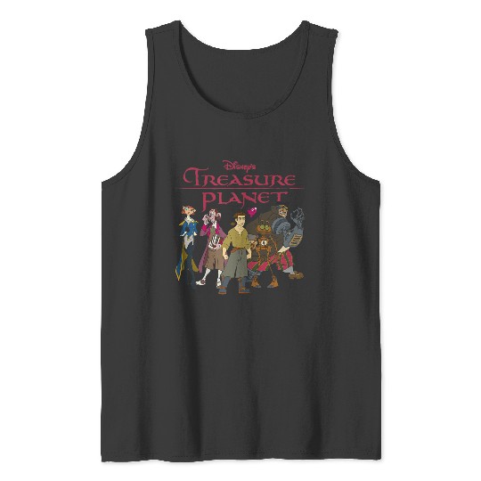 Disneyss Treasure Planet Vintages Movie Poster Group Shot Tank Tops