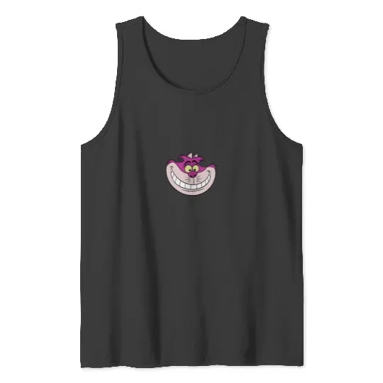 Disneyss Alice In Wonderland Cheshire Cat Grin Tank Tops