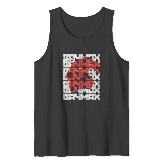 Disneyss Big Hero 6 Baymax Epic Hero Landing Distressed Tank Tops