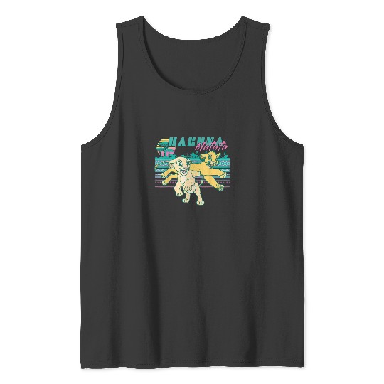 Disney Lion King Retro Simba Nala 90s Hakuna Mat Tank Tops