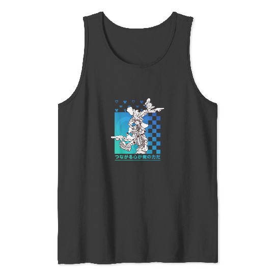 Disney Kingdom Hearts Sora Donald Goofy Kanji Ch Tank Tops
