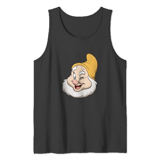 Disneyss Snow White And The Seven Dwarfs Happy Big Face Tank Tops