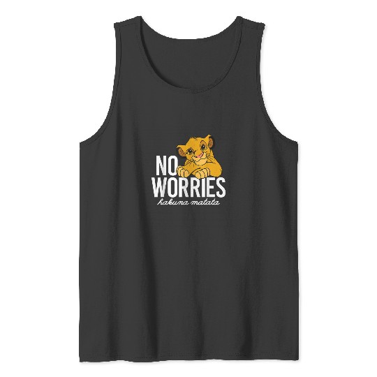 Disney Lion King Classic No Worries Simba Tank Tops