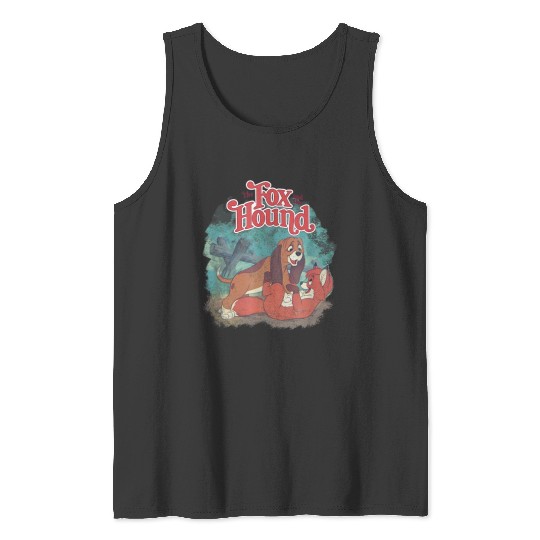 Disneyss The Fox And The Hound Vintages Classic Poster Tank Tops