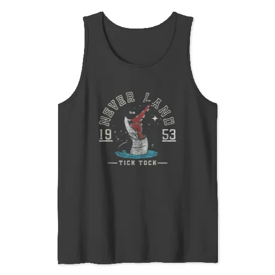 Disneyss Peter Pan Neverland Croc Collegiate Tick Tock 1953 Tank Tops