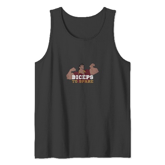 Disney Beauty The Beast Gaston Flexing Biceps To Spare Tank Tops