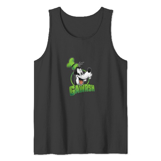 Disney Mickey And Friends Goofy Gawrsh Portrait Tank Tops
