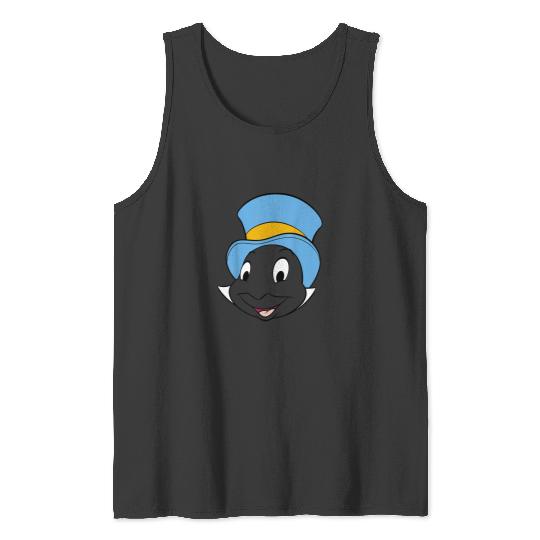 Disney Pinocchio Jiminy Cricket Big Face Tank Tops