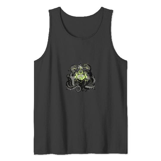 Disney Villains Ursula Crystal Ball Comic Style Tank Tops