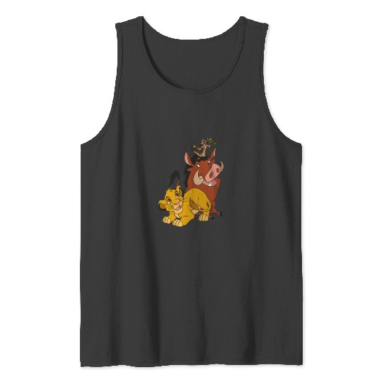 Disney The Lion King Young Simba Timon and Pumba Tank Tops