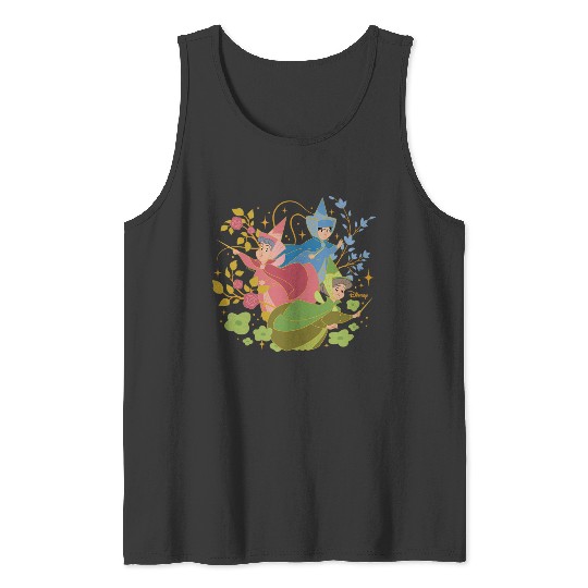 Disney Princess - Sleeping Beauty Flora Fauna Merryweather Tank Tops