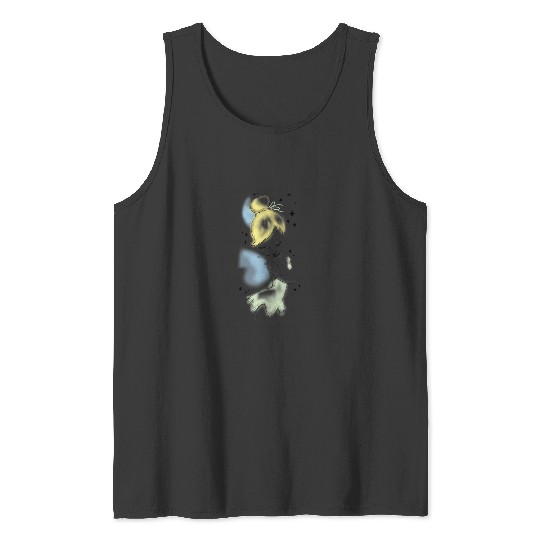 Disney Peter Pan Tinkerbell Airbrush Style Sketch Tank Tops