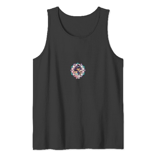 Disney Aladdin Jasmine Stained Glass Lotus Tee Tank Tops