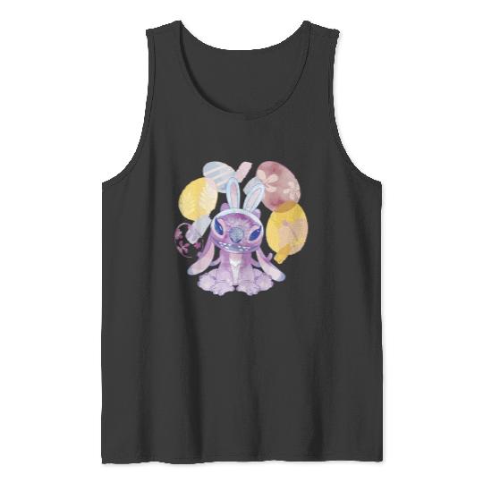 Disneyssss Lilo Stitch Angel Springs Floral Easter Eggs Tank Tops