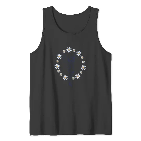 Disneyssss Peter Pan Tinker Bell Springs Floral Circle Tank Tops