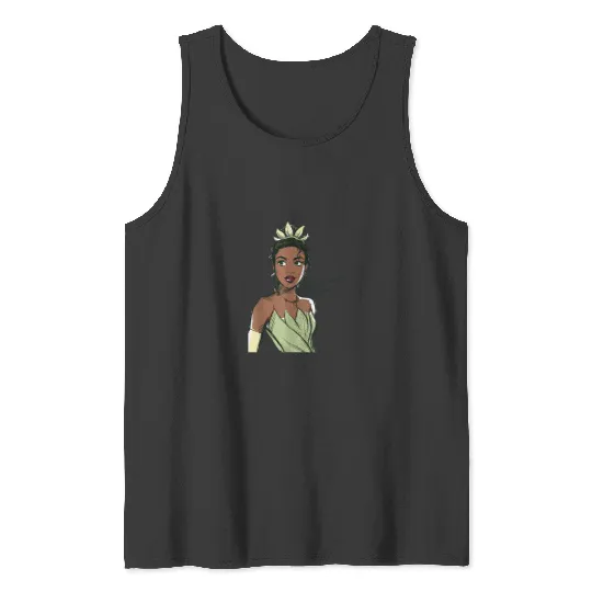 Disney The Princess The Frog Princess Tiana Sketch Tank Tops