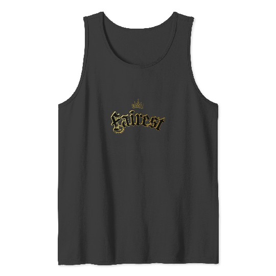 Disney Descendants Fairest Crown Text Logo Tank Tops