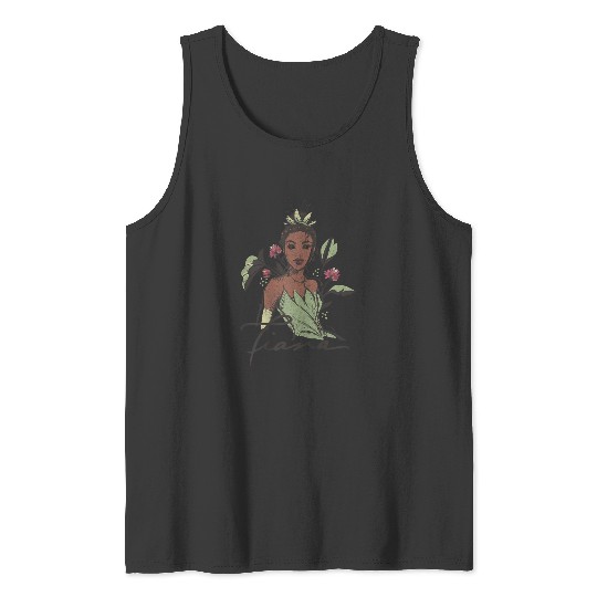 Disney The Princess And The Frog Princess Tiana Retro Sketch Tank Tops