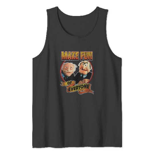 Disney The Muppets Make Fun Of Statler Waldorf Shot Tank Tops