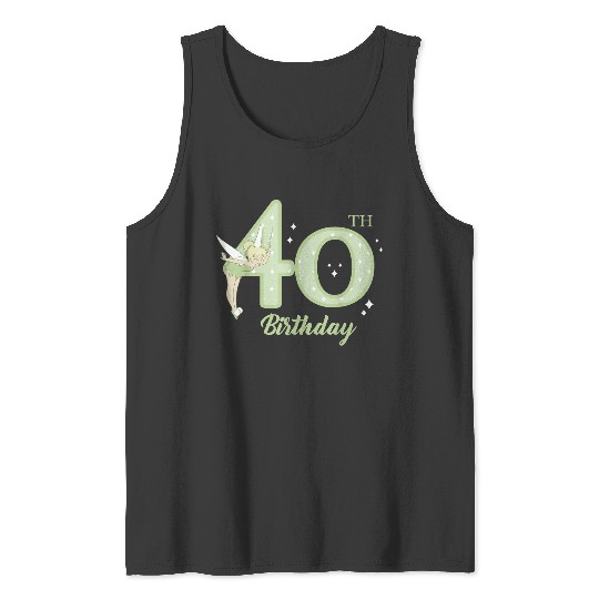 Disneyss Peter Pan 40th Birthday Tinkerbell Portrait Tank Tops