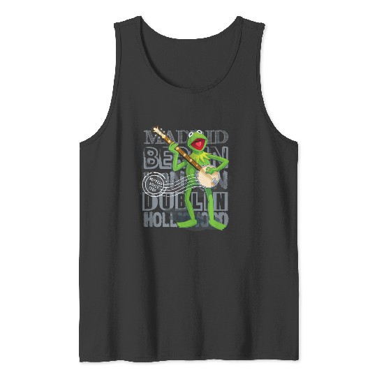 Disney The Muppets World Tour Kermit Banjo Poster Tank Tops