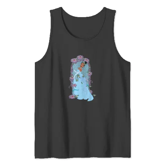 Disney The Princess And The Frog Tiana Flower Arch Tank Tops