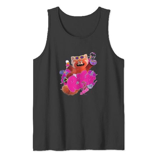 Disneyss And Pixars Turning Red Rpg Cute Panda Tank Tops