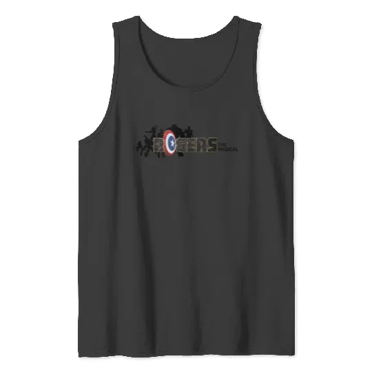 Marvels Hawkeye Disneyss Plus Rogers The Musical Silhouette Tank Tops