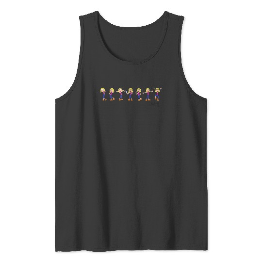 Disney Lizzie McGuire Animated Lizzie Multi-Pose T-Shirt Tank Tops