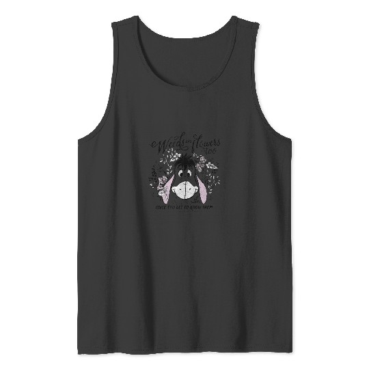 Disney Winnie The Pooh Eeyore Weeds Are Flowers Tank Tops