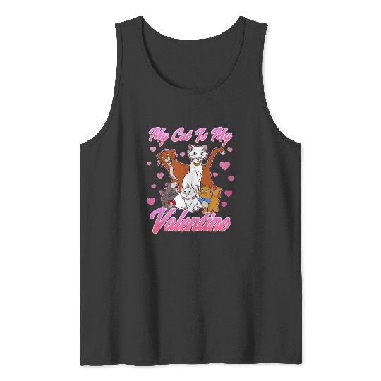 Disneyss Aristocats Valentine's Day My Cat Is My Valentine Tank Tops